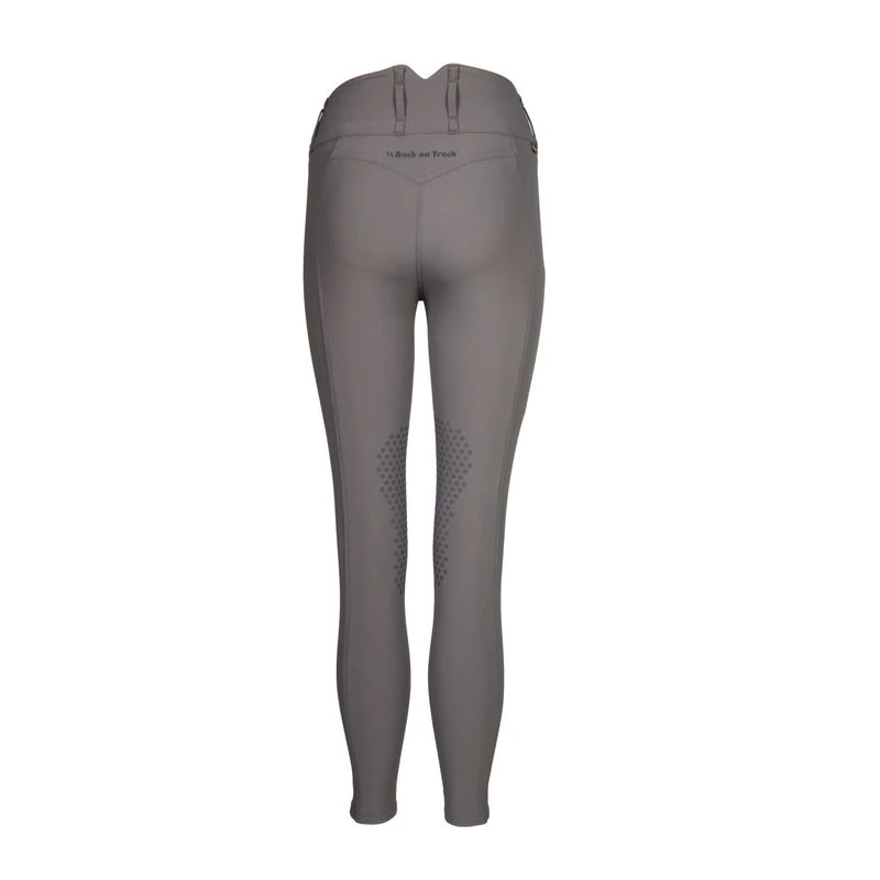 Back On Track Women's Julia Knee Patch Breeches - Grey 2 Back On Track Women's Julia Knee Patch Breeches - Grey - Image 2