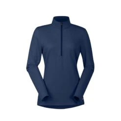 Kensington Shop 5 Kerrits Women's Ice Fil Lite Long Sleeve Shirt Solid - Navy