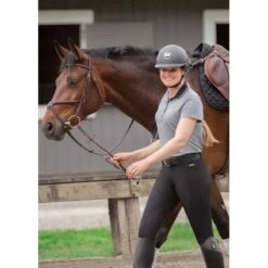 Kerrits Women's Affinity Ice Fil Knee Patch Breeches - Black -Kensington Shop 576484 800 800