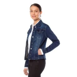 EQL Women's In Motion Jean Jacket - Midnight Wash -Kensington Shop 580252 800 800