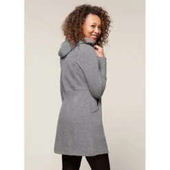 EQL Women's Weekender Fleece Hoodie Dress - Heather Grey -Kensington Shop 582453 800 800