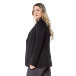 EQL Women's Ponte Blazer - Black -Kensington Shop 582573 800 800
