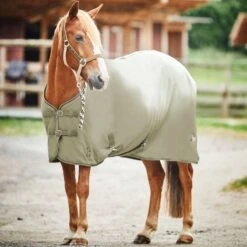 Horze Monster Pony Fleece Rug - Grey Green -Kensington Shop 582889 800 800