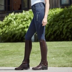 B Vertigo Women's Dianne Denim Full Seat Breeches - Blue -Kensington Shop 583190 800 800