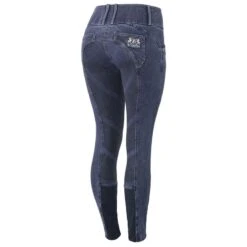 B Vertigo Women's Dianne Denim Full Seat Breeches - Blue -Kensington Shop 583192 800 800