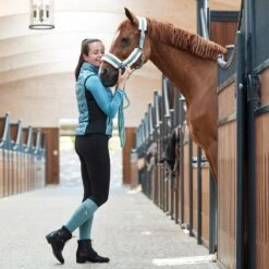 Horze Women's Shelly Light Padded Vest - Arctic Blue -Kensington Shop 583528 800 800