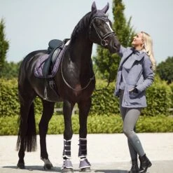 Horze Women's Jadine Winter Jacket - Grey Ridge Purple -Kensington Shop 583981 800 800