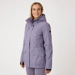 Horze Women's Jadine Winter Jacket - Grey Ridge Purple -Kensington Shop 583983 800 800