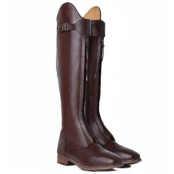 B Vertigo Canopus Front Zip Tall Boots - Dark Brown