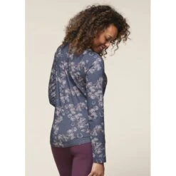 EQL Women's Organic Cotton Printed Long Sleeve Top - Admiral Lucky Floral -Kensington Shop 584602 800 800
