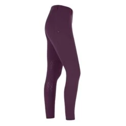 Kerrits Kids' Power Stretch Knee Patch Pocket Tights - Raisin -Kensington Shop 585693 800 800