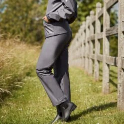 Horze Women's Rory Waterproof Riding Rain Jacket & Pants Set - Blackened Pearl -Kensington Shop 586864 800 800