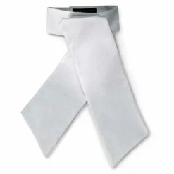 RJ Classics Radnor Traditional Stock Tie - White Cotton Pique