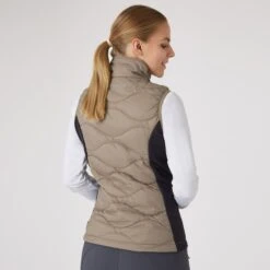 Horze Women's Belle Hybrid Vest - Weathered Teak/Dark Navy -Kensington Shop 590665 800 800