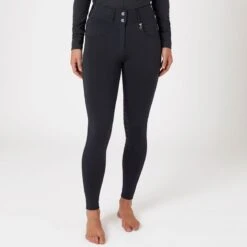 Horze Women's Ingrid Knee Patch Breeches - Dark Navy -Kensington Shop 590984 800 800