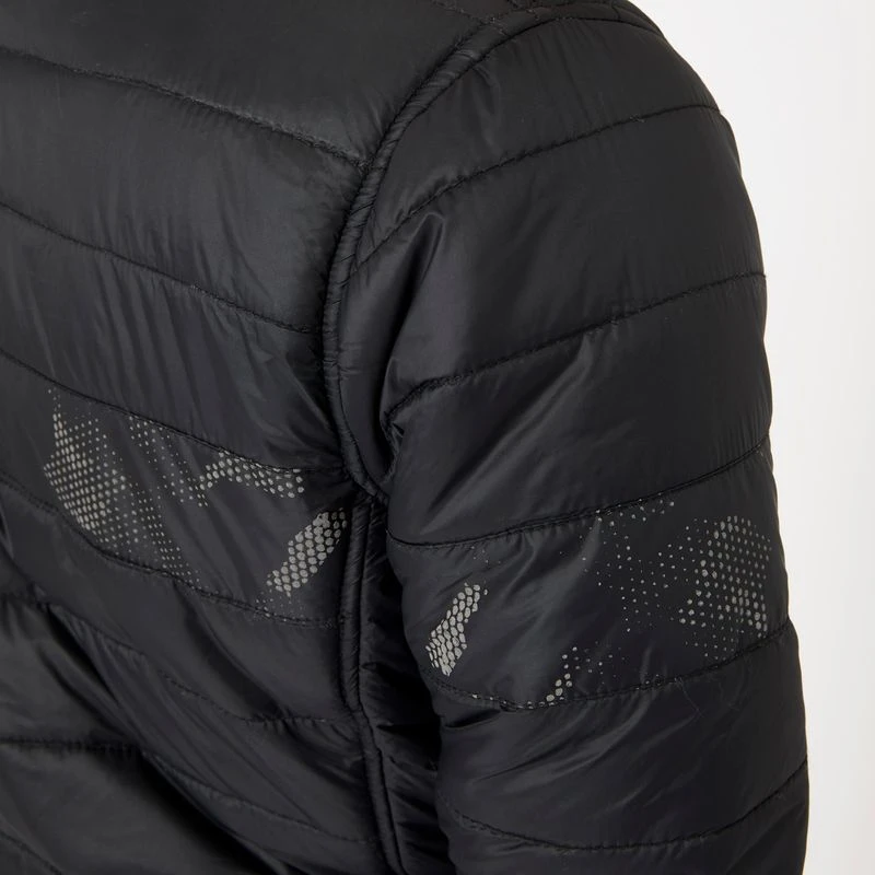 Horze Women's Luminox Padded Jacket W/Reflective Print - Black 2 Horze Women's Luminox Padded Jacket W/Reflective Print - Black - Image 2