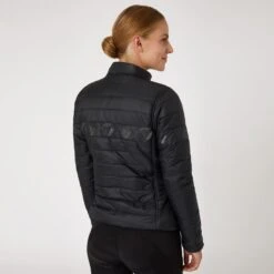 Horze Women's Luminox Padded Jacket W/Reflective Print - Black 6 Horze Women's Luminox Padded Jacket W/Reflective Print - Black -Kensington Shop 591373 800 800