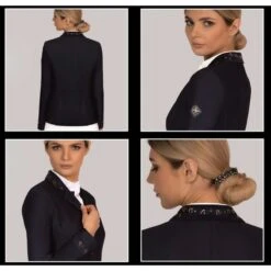 Fair Play Women's Taylor Rose Gold Comfimesh Show Jacket - Black -Kensington Shop 593388 800 800