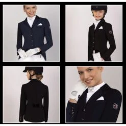 Fair Play Women's Bea Dressage Show Jacket - Black -Kensington Shop 593616 800 800