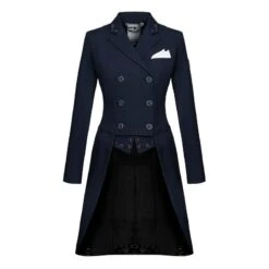 Fair Play Women's Dorothee Rose Gold Shadbelly Coat - Navy