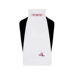 Fair Play Andrea Ready Tied Stock Tie - White/Burgundy