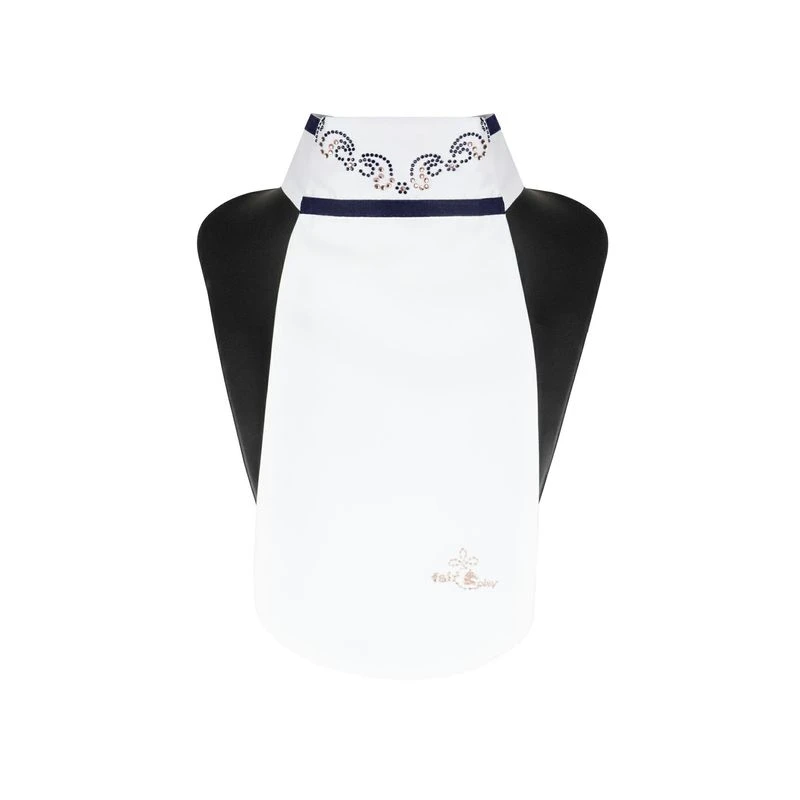 Fair Play Lea Ready Tied Stock Tie - Rose Gold/Navy 1 Fair Play Lea Ready Tied Stock Tie - Rose Gold/Navy