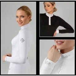 Fair Play Women's Meredith Half Turtleneck Long Sleeve Competition Shirt - Navy 7 Fair Play Women's Meredith Half Turtleneck Long Sleeve Competition Shirt - Navy -Kensington Shop 594242 800 800