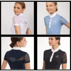 Fair Play Women's Cecile Short Sleeve Competition Shirt - Blue -Kensington Shop 594614 800 800