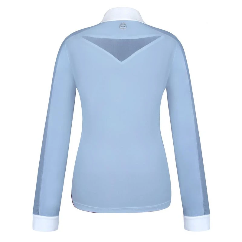 Fair Play Women's Claire Pearl Long Sleeve Competition Shirt - Blue 2 Fair Play Women's Claire Pearl Long Sleeve Competition Shirt - Blue - Image 2