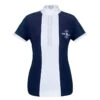 Fair Play Women's Claire Pearl Short Sleeve Competition Shirt - Navy/White