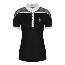 Fair Play Women's Letizia Short Sleeve Competition Shirt - Black