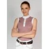 Fair Play Women's Cecile Rose Gold Sleeveless Competition Shirt - Dusty Pink