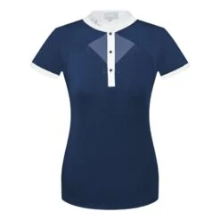 Fair Play Women's Cathrine Short Sleeve Competition Shirt - Navy/White