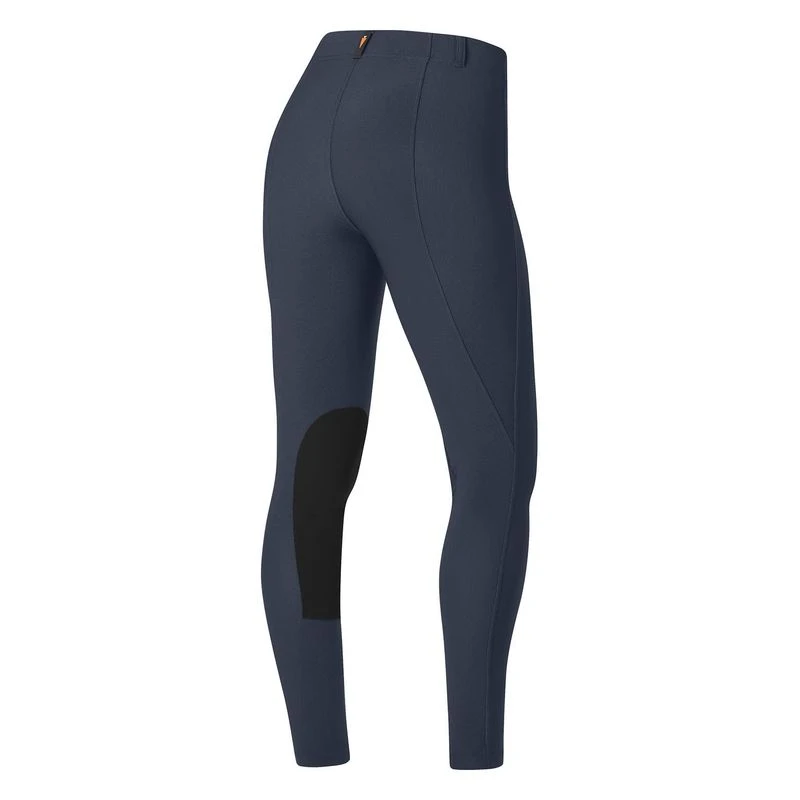 Kerrits Women's Microcord Knee Patch Tights - Indigo 2 Kerrits Women's Microcord Knee Patch Tights - Indigo - Image 2