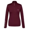 Fair Play Women's Chloe Half Turtleneck - Burgundy