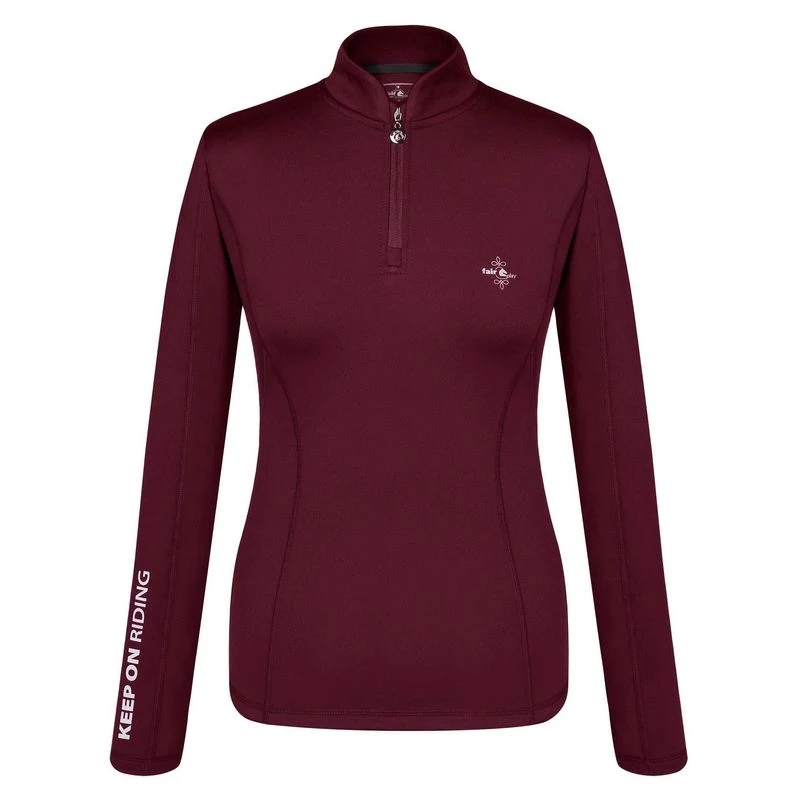 Fair Play Women's Chloe Half Turtleneck - Burgundy 1 Fair Play Women's Chloe Half Turtleneck - Burgundy