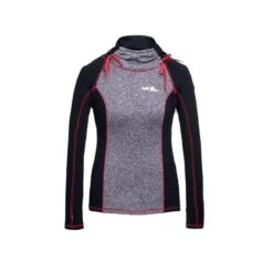 Fair Play Women's Ilona Turtleneck - Black/Grey Melange