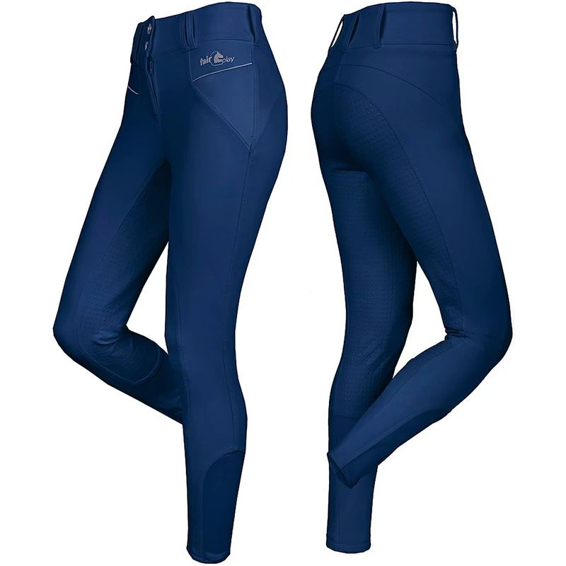 Fair Play Women's Carina Full Seat Breeches - Navy 1 Fair Play Women's Carina Full Seat Breeches - Navy