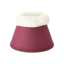 Horze Lincoln Faux Fur Bell Boots - Merlot -Kensington Shop 600797 800 800