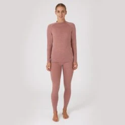 B Vertigo Women's Roxie Woolmix Underwear Shirt - Old Rose -Kensington Shop 600880 800 800