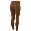 Horze Women's Active Winter Silicone Knee Patch Tights W/ Phone Pocket - Caramel Cafe