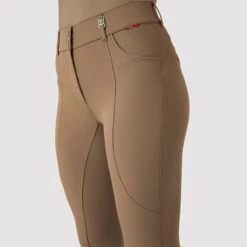 B Vertigo Women's Davina Knee Patch Breeches - Shiitake Beige -Kensington Shop 601025 800 800