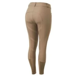 Horze Women's Patricia Full Seat Thermo Breeches - Shiitake Beige
