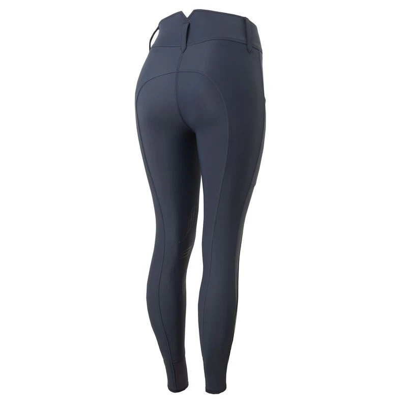 Horze Women's Indira Knee Patch Breeches - Inkwell Navy 1 Horze Women's Indira Knee Patch Breeches - Inkwell Navy