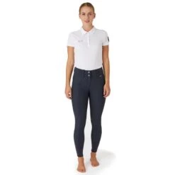 Horze Women's Indira Knee Patch Breeches - Inkwell Navy 7 Horze Women's Indira Knee Patch Breeches - Inkwell Navy -Kensington Shop 601840 800 800