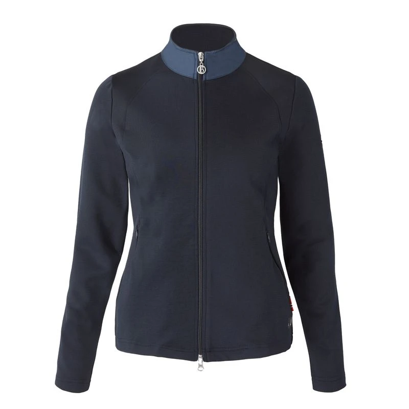 Horze Women's Linnea Sweatshirt Jacket - Dark Navy 1 Horze Women's Linnea Sweatshirt Jacket - Dark Navy