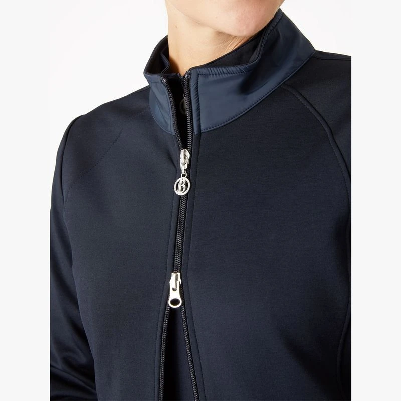 Horze Women's Linnea Sweatshirt Jacket - Dark Navy 2 Horze Women's Linnea Sweatshirt Jacket - Dark Navy - Image 2