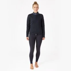 Horze Women's Linnea Sweatshirt Jacket - Dark Navy 7 Horze Women's Linnea Sweatshirt Jacket - Dark Navy -Kensington Shop 602242 800 800