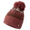 Horze Emily Snowflake Knitted Hat - Rum Raisin Brown/Marsala Red