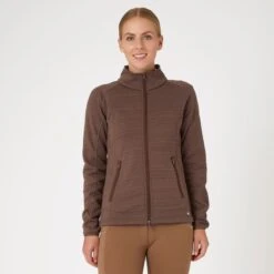 Horze Women's Addison Fleece Riding Jacket - French Roast -Kensington Shop 602603 800 800